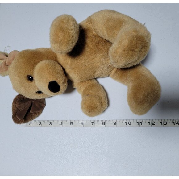 Build A Bear Brown Puppy Dog 13 inch Plush Stuffed Animal Toy BAB One Dark Ear - Picture 6 of 6
